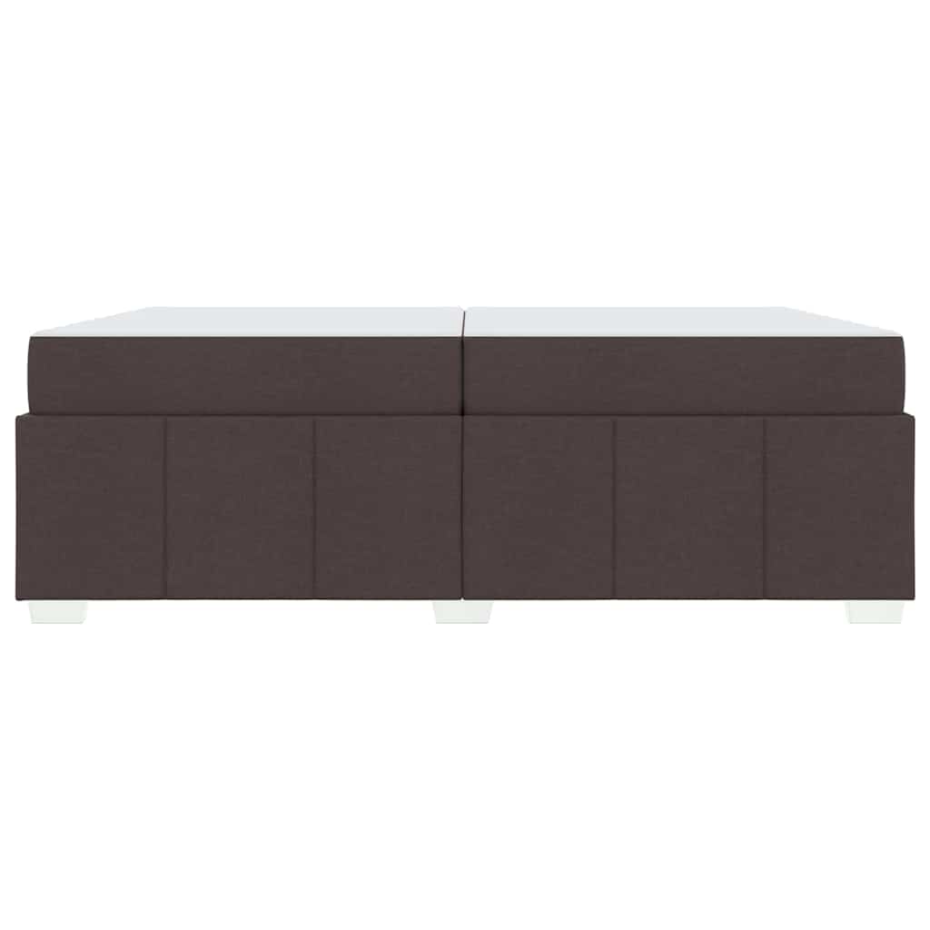 Struttura del letto Marrone Scuro 200 x 200 cm Tessuto