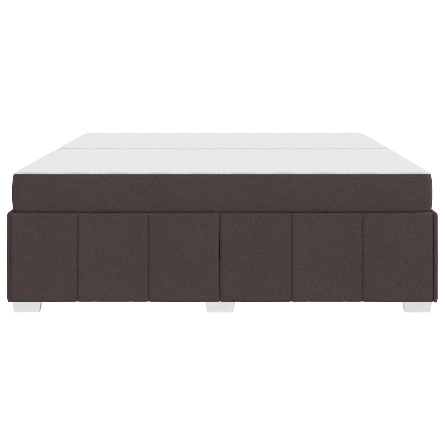 Struttura del letto Marrone Scuro 200 x 200 cm Tessuto | homemem39