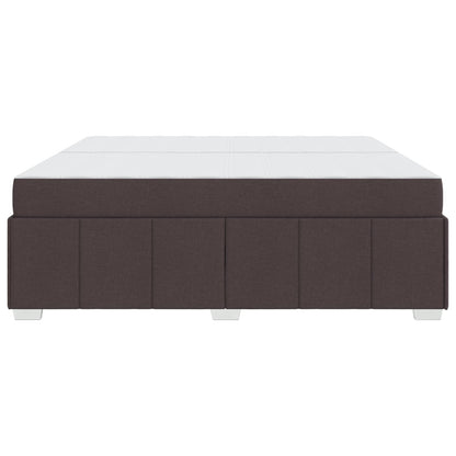 Struttura del letto Marrone Scuro 200 x 200 cm Tessuto | homemem39