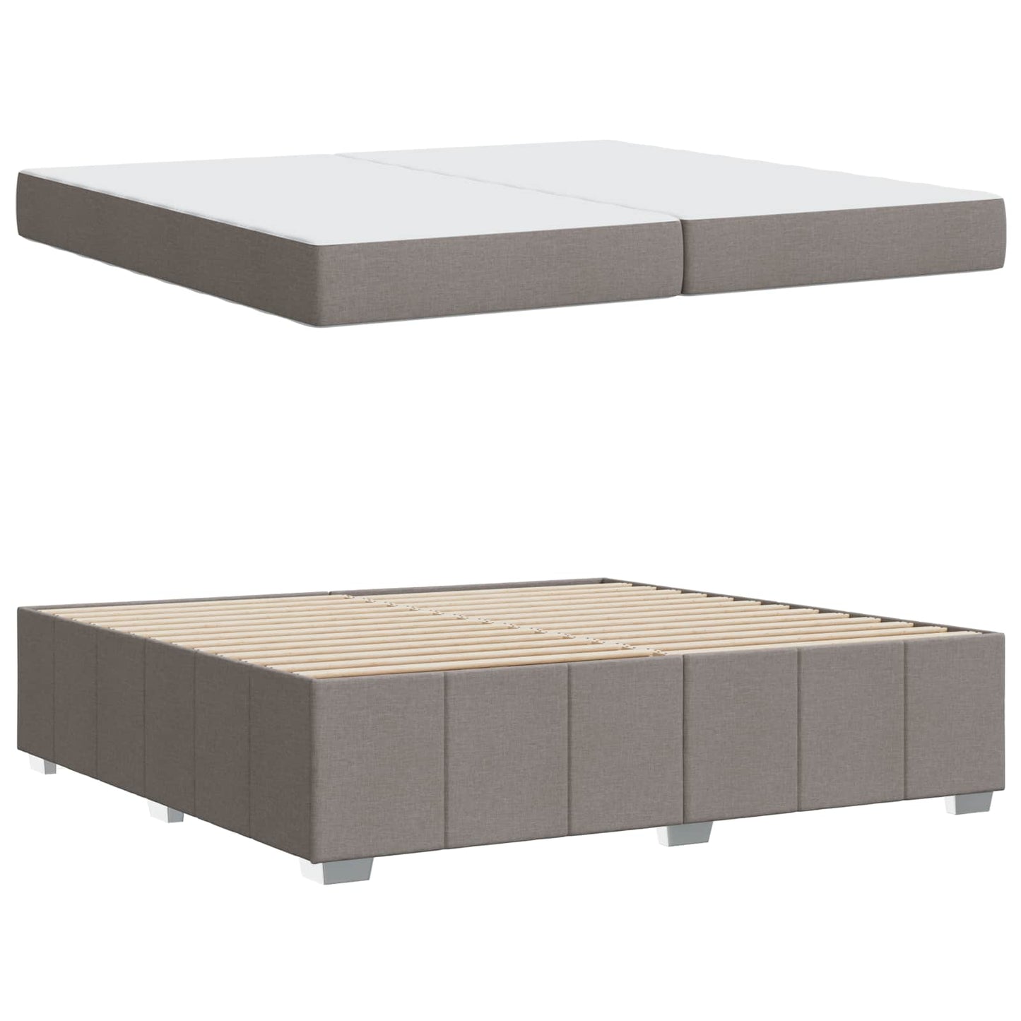 Struttura del letto con materasso Talpa 200 x 200 cm Tessuto | homemem39