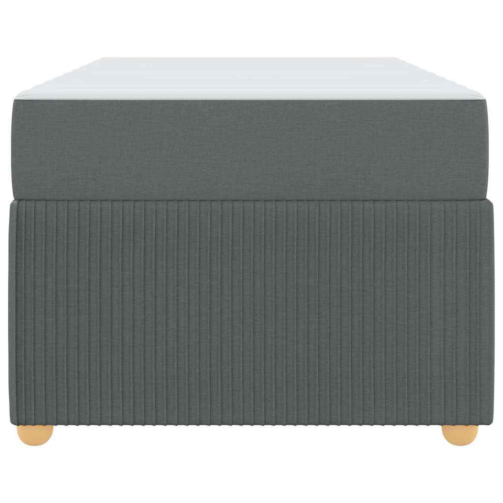 Struttura del letto Grigio scuro 80 x 200 cm Tessuto