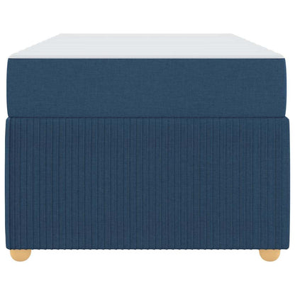 Struttura del letto con materasso Blu 80 x 200 cm Tessuto