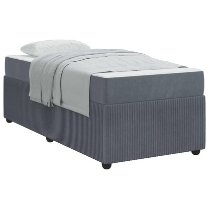 Struttura del letto Grigio scuro 80 x 200 cm Tessuto | homemem39