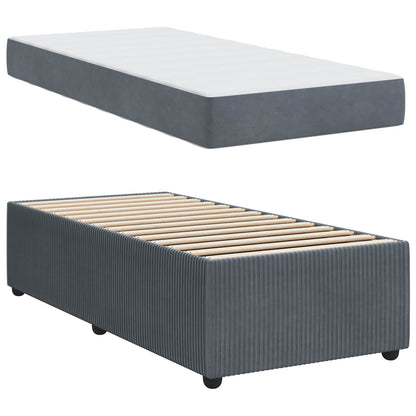 Struttura del letto Grigio scuro 80 x 200 cm Tessuto | homemem39