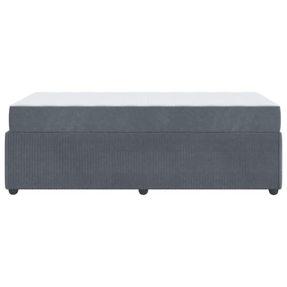 Struttura del letto Grigio scuro 80 x 200 cm Tessuto | homemem39