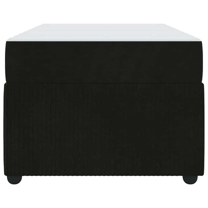 Struttura del letto con materasso Nero 80 x 200 cm Tessuto