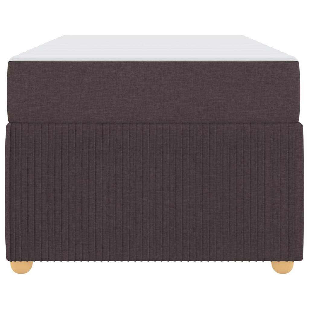 Struttura del letto Marrone Scuro 90 x 190 cm Tessuto