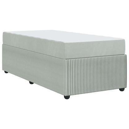 Struttura del letto Grigio chiaro 90 x 190 cm Tessuto