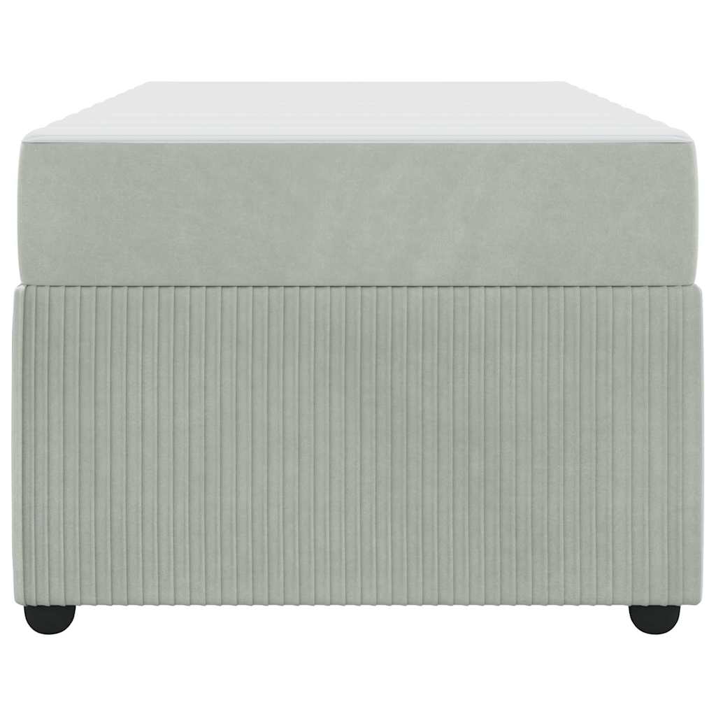 Struttura del letto Grigio chiaro 90 x 190 cm Tessuto