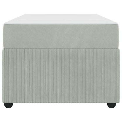 Struttura del letto Grigio chiaro 90 x 190 cm Tessuto