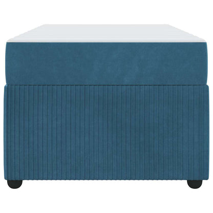 Struttura del letto con materasso Blu 90 x 190 cm Tessuto | homemem39