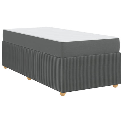 Struttura del letto Grigio scuro 90 x 200 cm Tessuto | homemem39