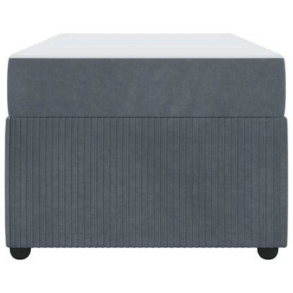 Struttura del letto Grigio scuro 90 x 200 cm Tessuto