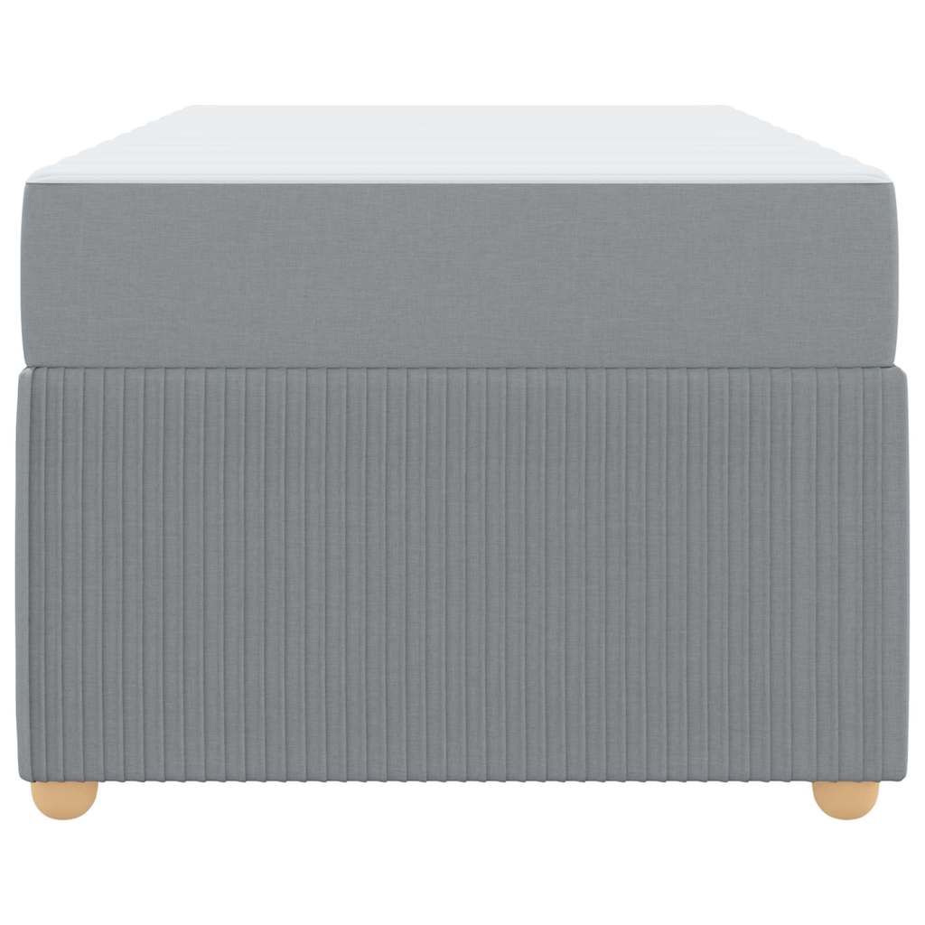 Struttura del letto Grigio chiaro 100 x 200 cm Tessuto