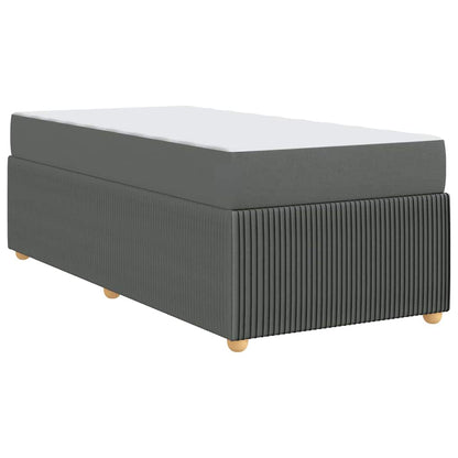 Struttura del letto Grigio scuro 100 x 200 cm Tessuto | homemem39