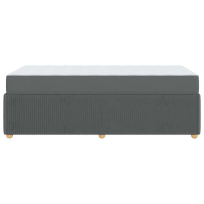 Struttura del letto Grigio scuro 100 x 200 cm Tessuto | homemem39