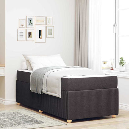Struttura del letto Marrone Scuro 100 x 200 cm Tessuto | homemem39