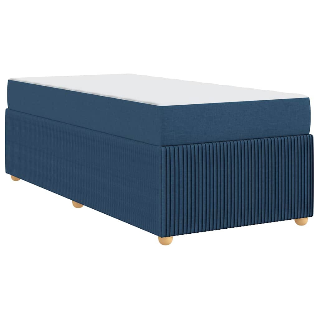 Struttura del letto con materasso Blu 100 x 200 cm Tessuto | homemem39