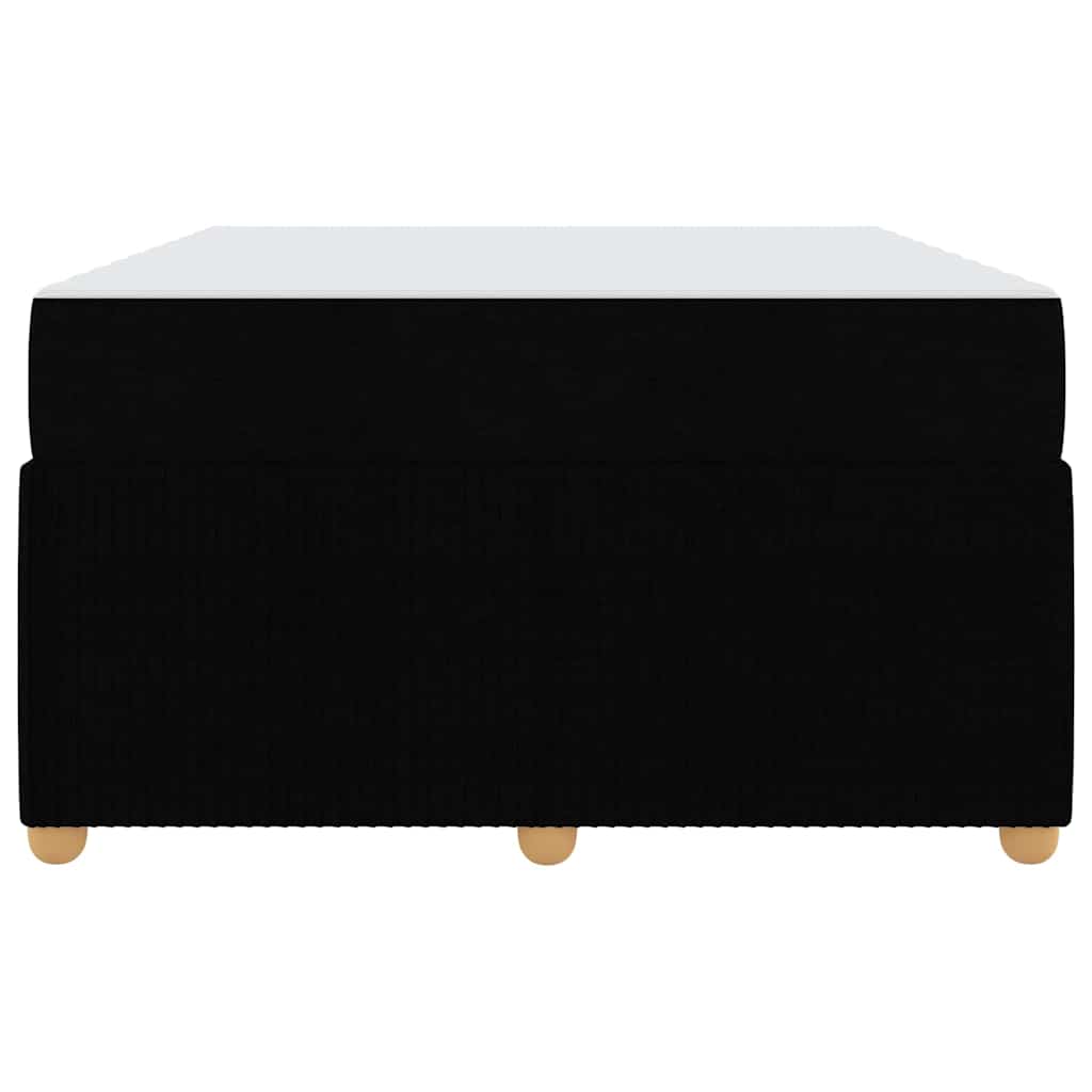 Struttura del letto con materasso Nero 120 x 190 cm Tessuto