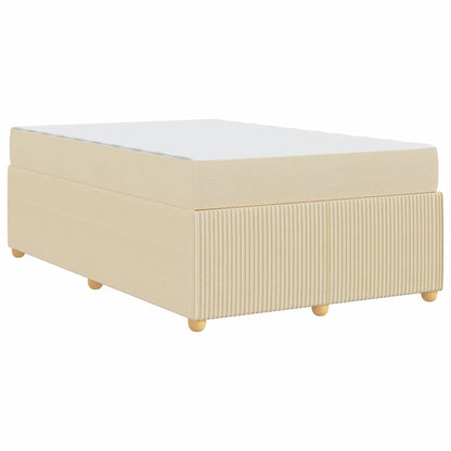 Struttura del letto con materasso Crema 120 x 190 cm Tessuto | homemem39
