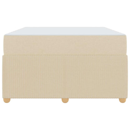 Struttura del letto con materasso Crema 120 x 190 cm Tessuto | homemem39
