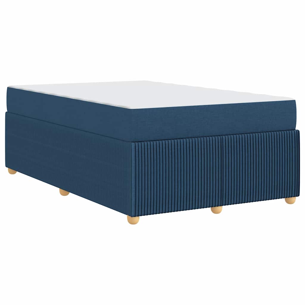 Struttura del letto con materasso Blu 120 x 190 cm Tessuto | homemem39