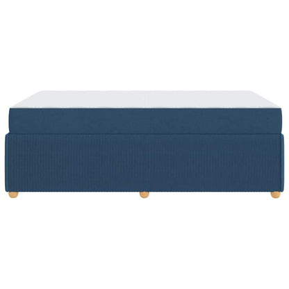 Struttura del letto con materasso Blu 120 x 190 cm Tessuto | homemem39