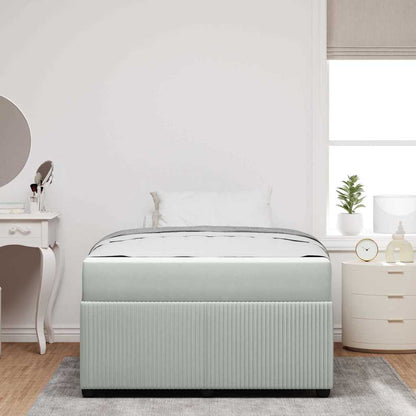 Struttura del letto Grigio chiaro 120 x 190 cm Tessuto | homemem39