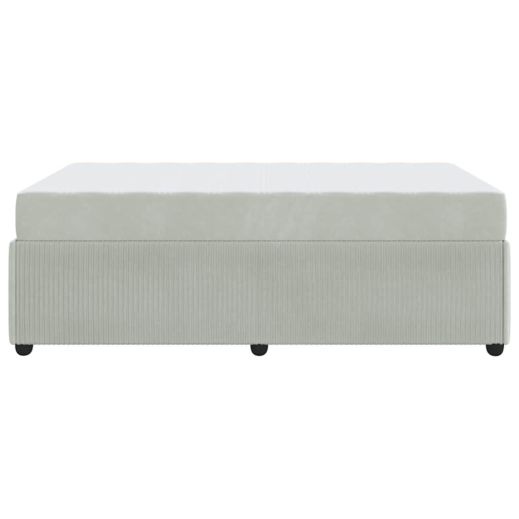Struttura del letto Grigio chiaro 120 x 190 cm Tessuto | homemem39