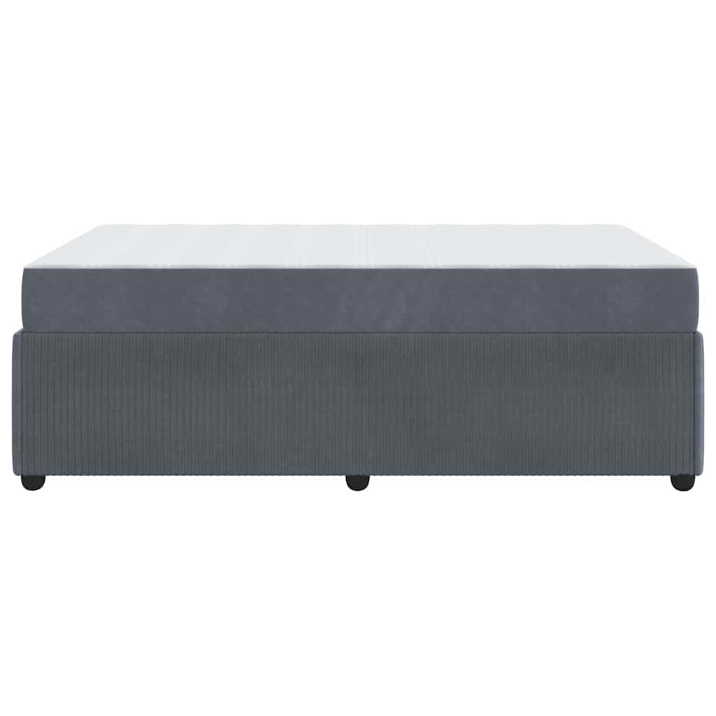 Struttura del letto Grigio scuro 120 x 190 cm Tessuto | homemem39