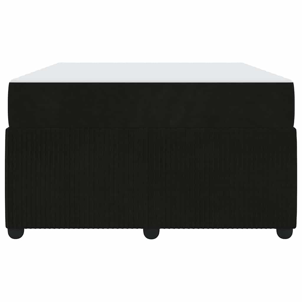 Struttura del letto con materasso Nero 120 x 190 cm Tessuto | homemem39