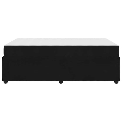 Struttura del letto con materasso Nero 120 x 190 cm Tessuto | homemem39