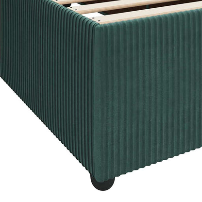 Struttura del letto Verde Scuro 120 x 190 cm Tessuto | homemem39