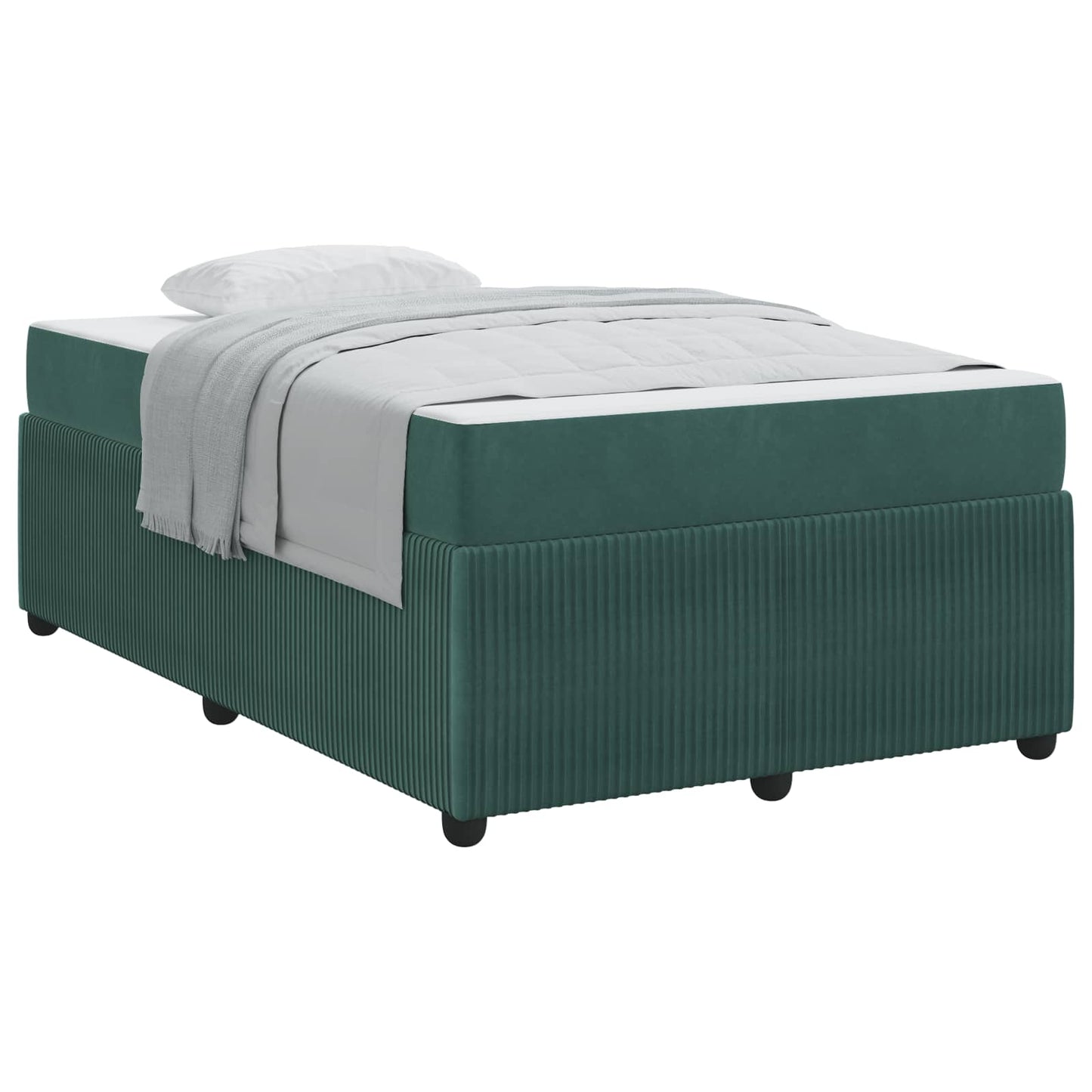 Struttura del letto Verde Scuro 120 x 190 cm Tessuto | homemem39