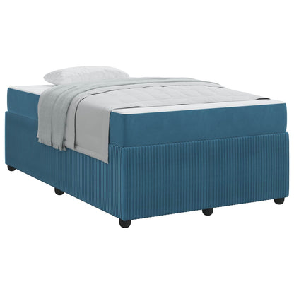Struttura del letto con materasso Blu 120 x 190 cm Tessuto | homemem39
