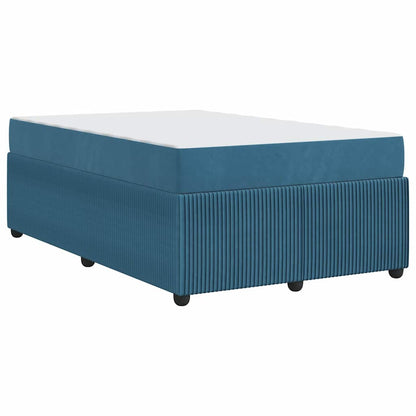 Struttura del letto con materasso Blu 120 x 190 cm Tessuto | homemem39