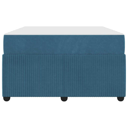 Struttura del letto con materasso Blu 120 x 190 cm Tessuto | homemem39
