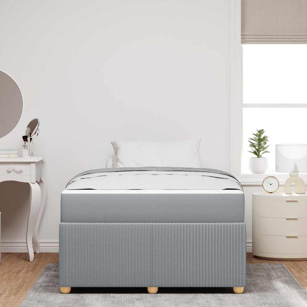 Struttura del letto Grigio chiaro 120 x 200 cm Tessuto | homemem39