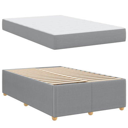 Struttura del letto Grigio chiaro 120 x 200 cm Tessuto | homemem39