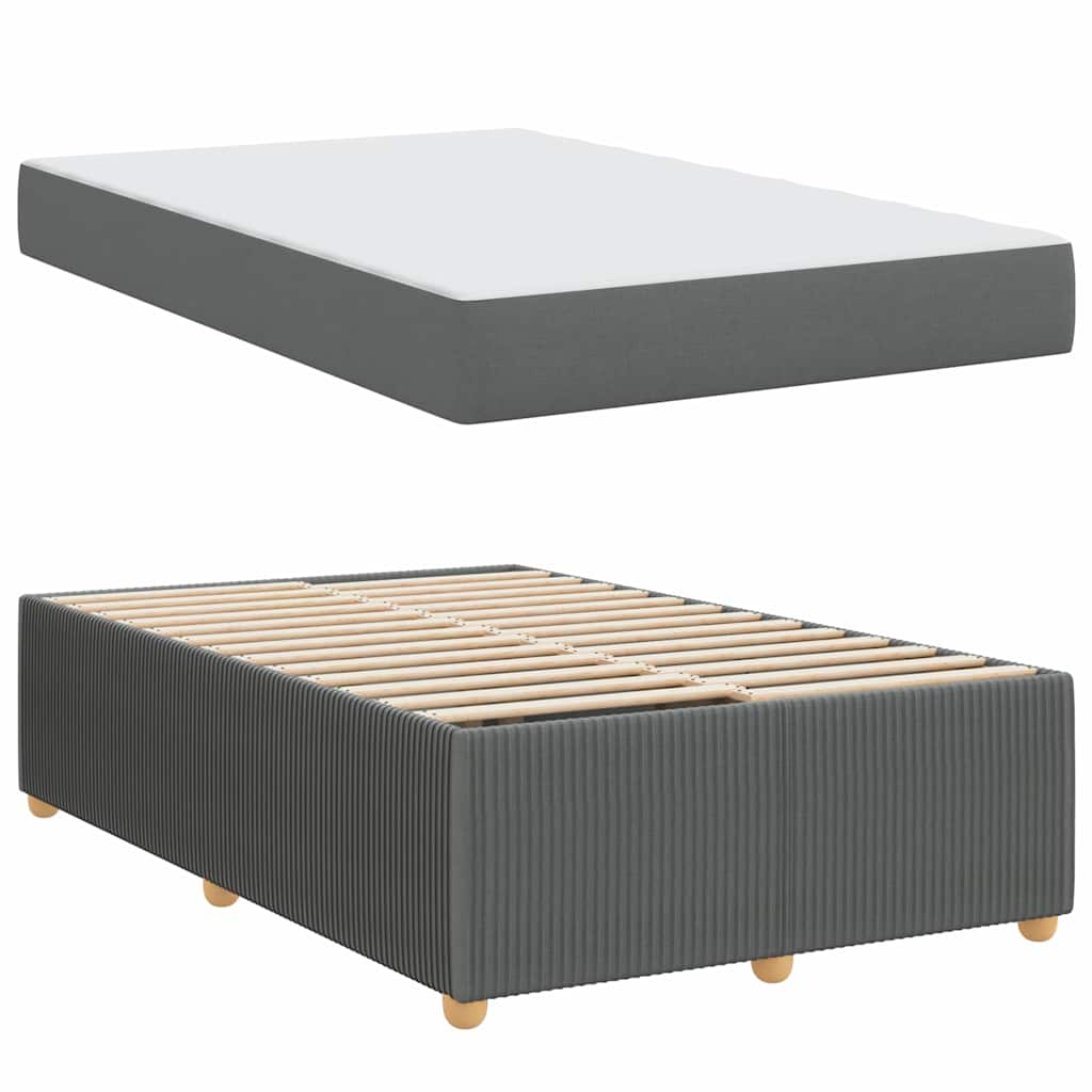 Struttura del letto Grigio scuro 120 x 200 cm Tessuto | homemem39
