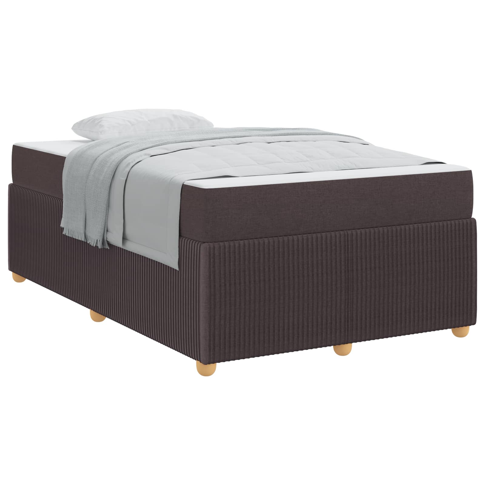 Struttura del letto Marrone Scuro 120 x 200 cm Tessuto | homemem39