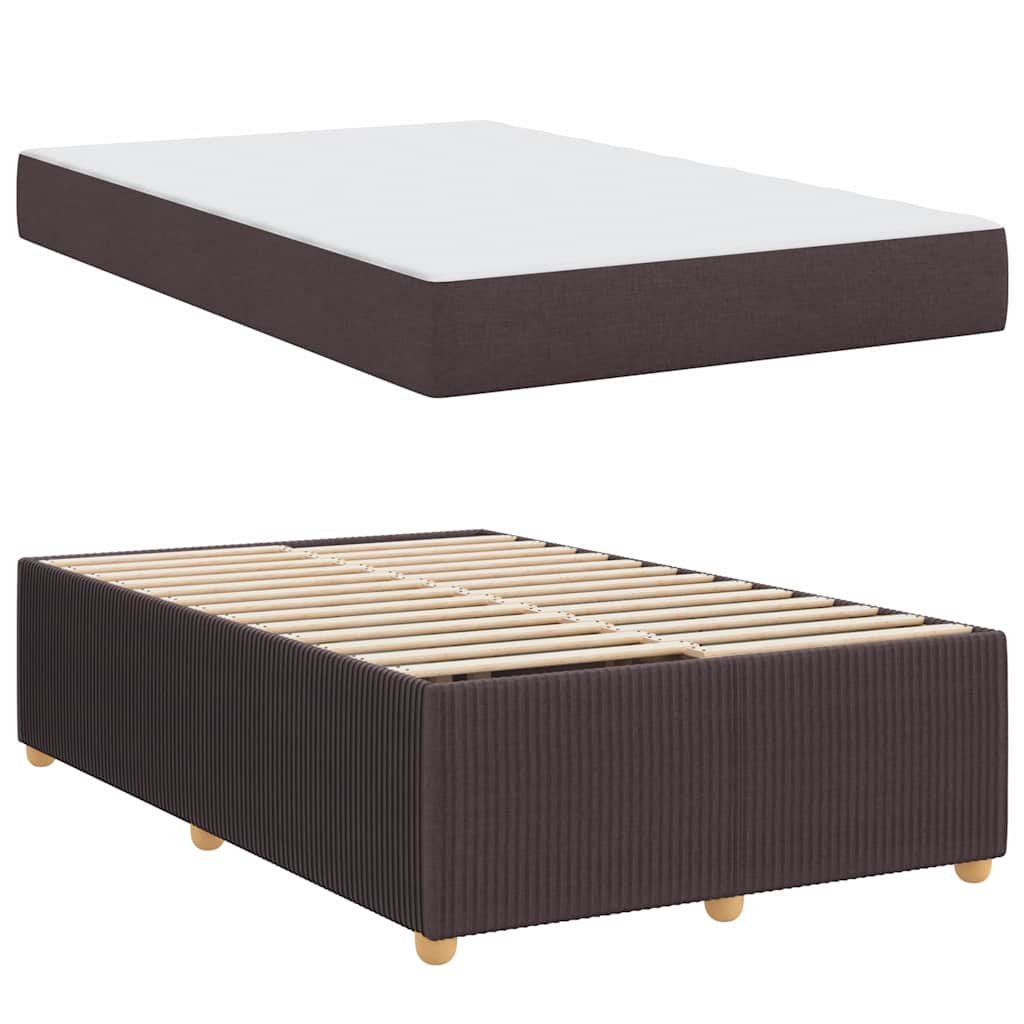 Struttura del letto Marrone Scuro 120 x 200 cm Tessuto | homemem39