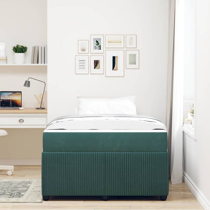 Struttura del letto Verde Scuro 120 x 200 cm Tessuto | homemem39