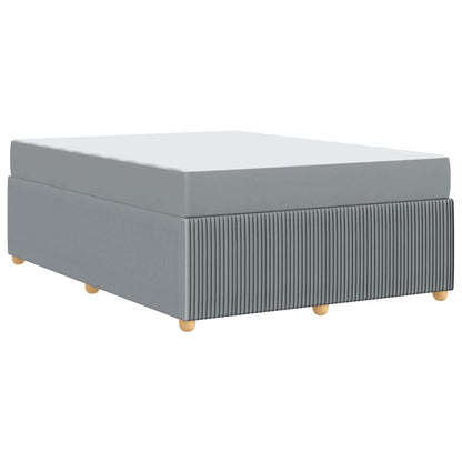 Struttura del letto Grigio chiaro 140 x 200 cm Tessuto