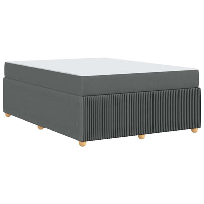 Struttura del letto Grigio scuro 140 x 200 cm Tessuto