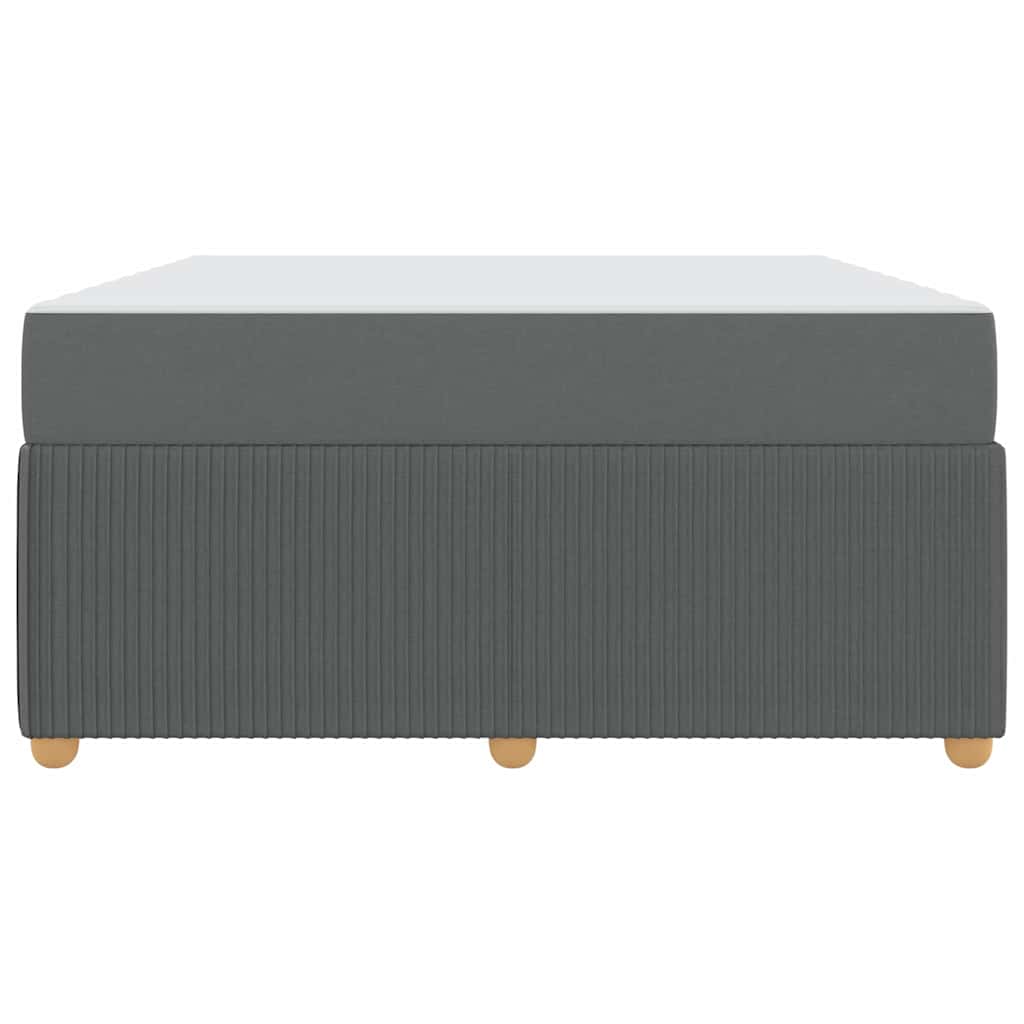 Struttura del letto Grigio scuro 140 x 200 cm Tessuto