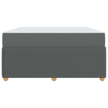 Struttura del letto Grigio scuro 140 x 200 cm Tessuto