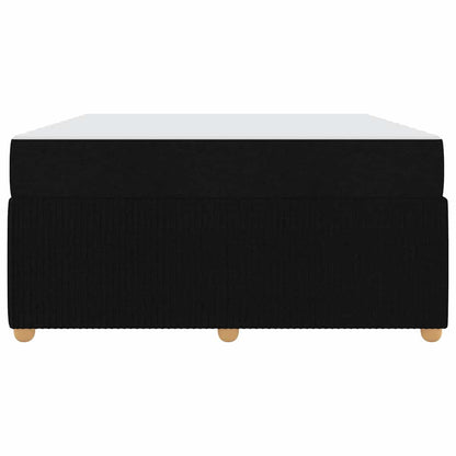 Struttura del letto con materasso Nero 140 x 200 cm Tessuto | homemem39