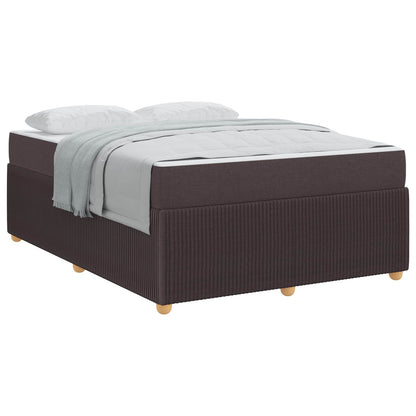 Struttura del letto Marrone Scuro 140 x 200 cm Tessuto | homemem39