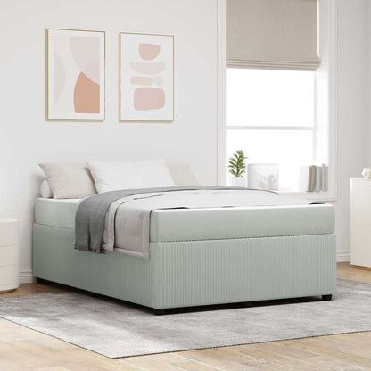 Struttura del letto Grigio chiaro 140 x 200 cm Tessuto | homemem39